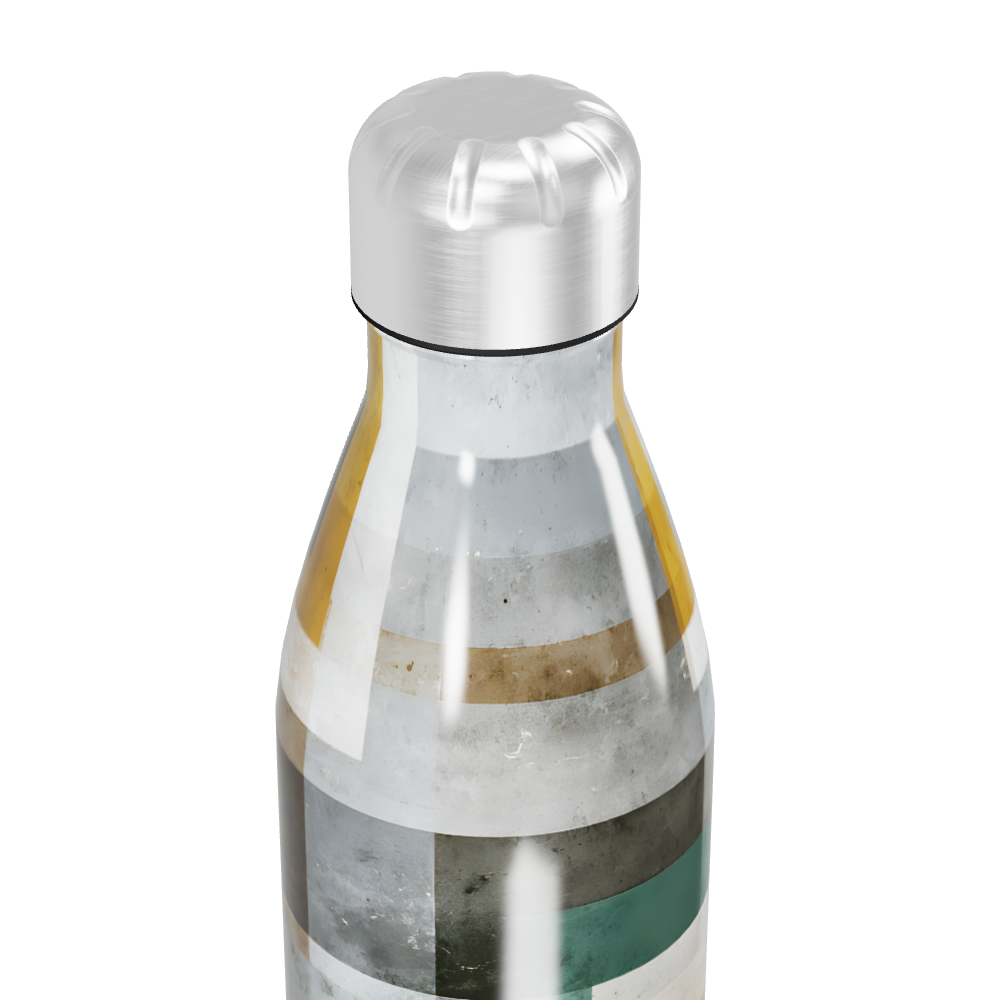 Garrafa Inox Geométrica Branca