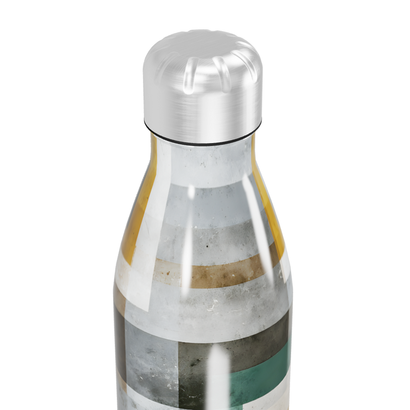 Garrafa Inox Geométrica Branca