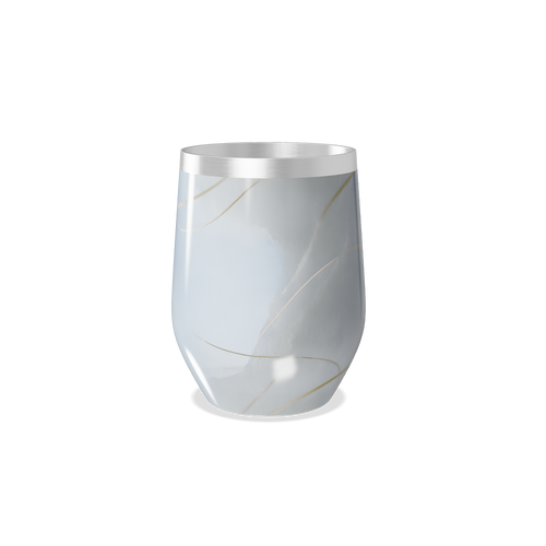 Copo Térmico Slim - Mármore Branco Inox