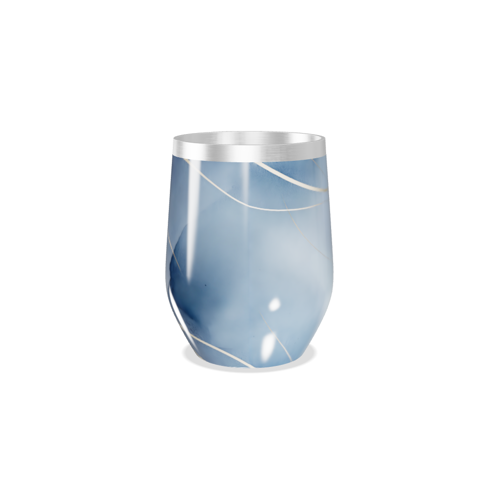 Copo Térmico Slim - Mármore Branco Inox