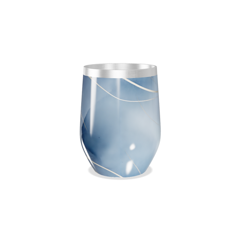 Copo Térmico Slim - Mármore Branco Inox