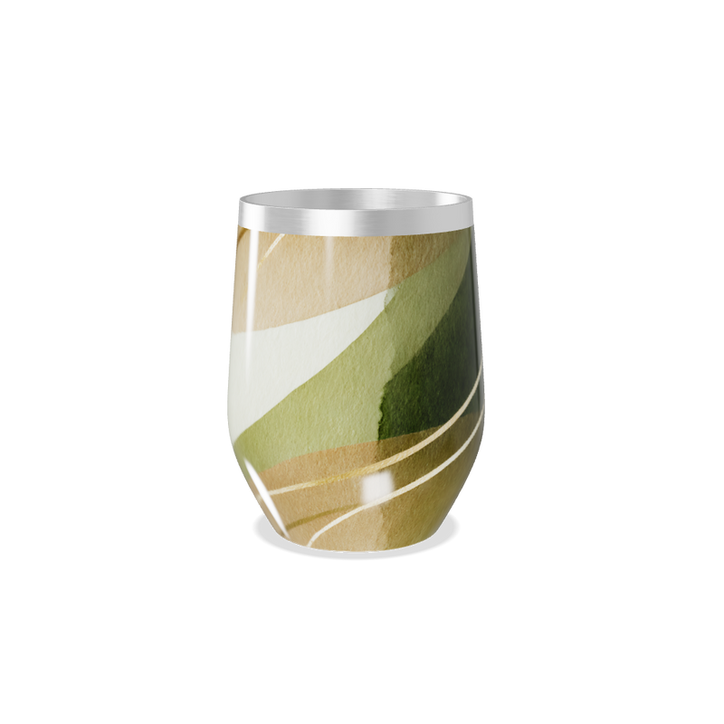 Copo Térmico Slim - Verde Estampado Aço Inox