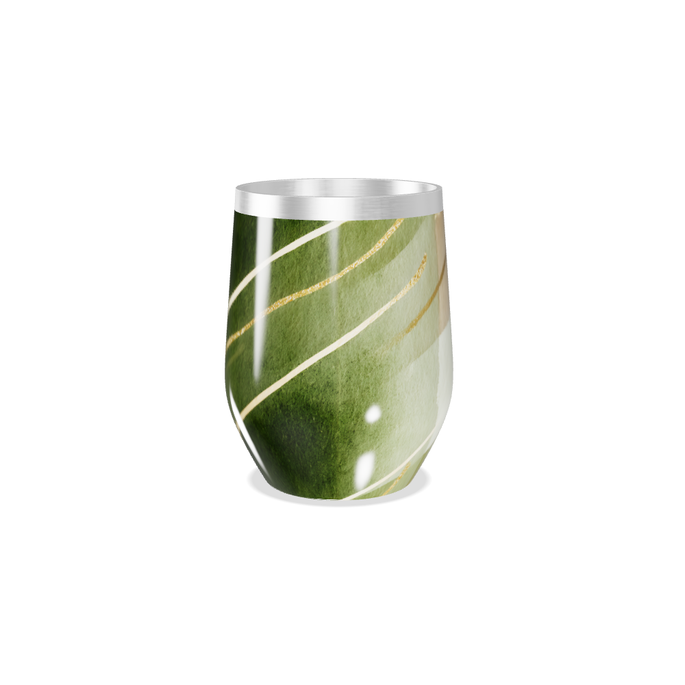 Copo Térmico Slim - Verde Estampado Aço Inox