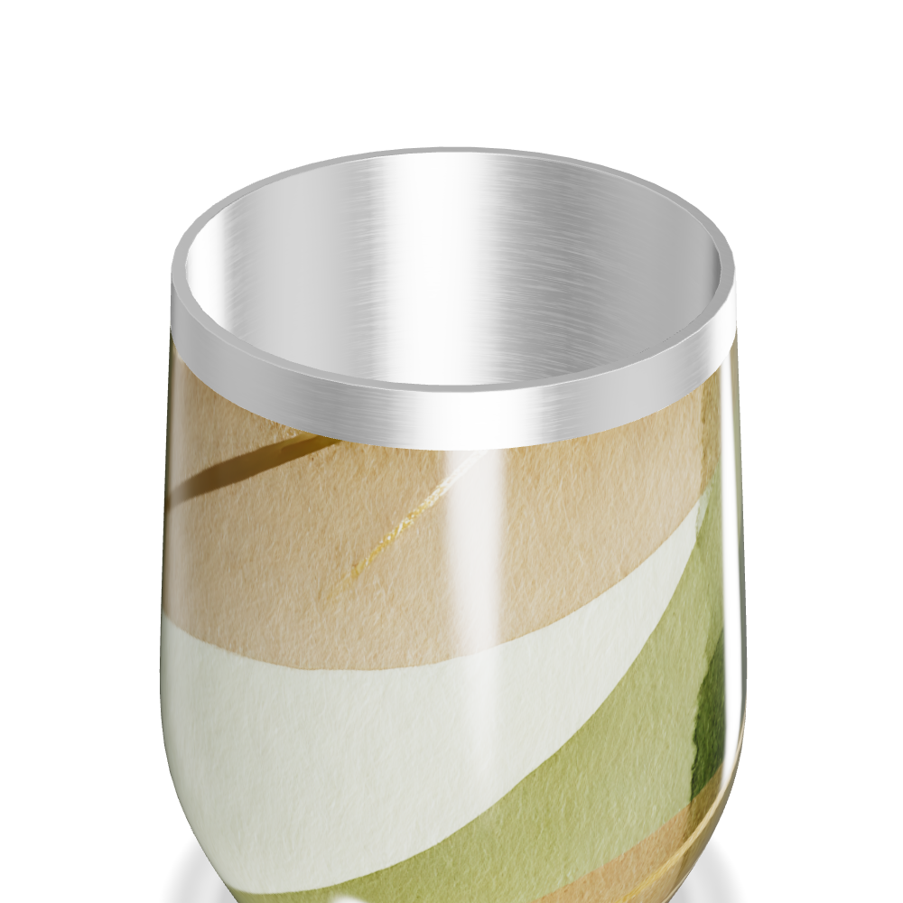 Copo Térmico Slim - Verde Estampado Aço Inox