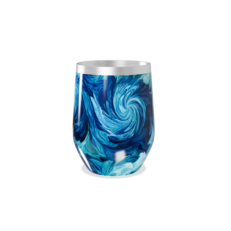 Copo Térmico Slim - Azul Turquesa Espiral