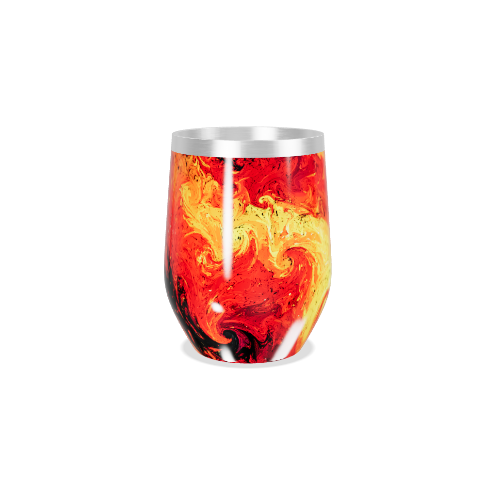 Copo Térmico Slim - Design Abstrato Colorido