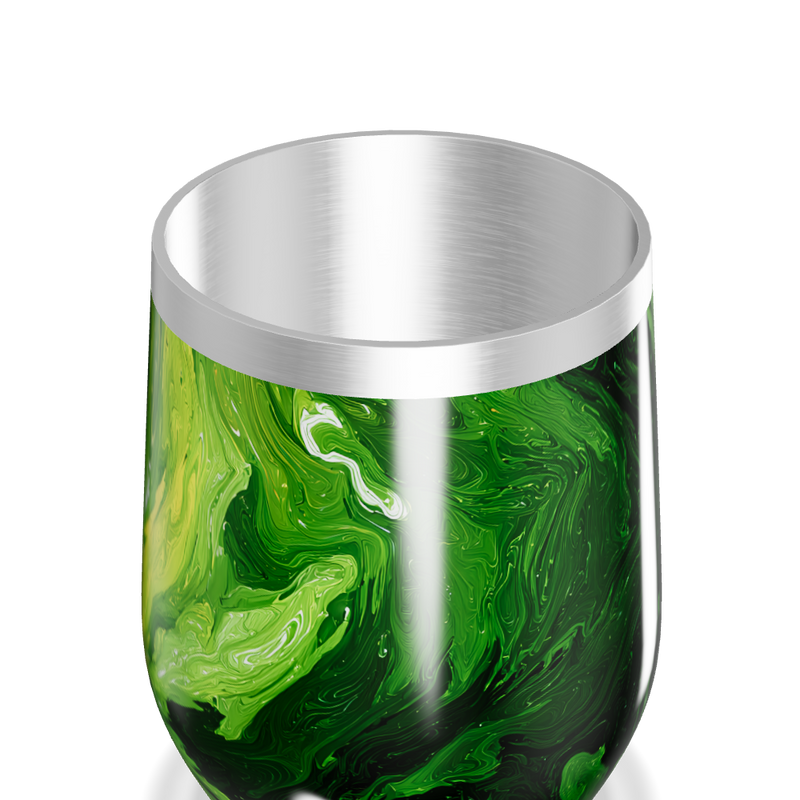 Copo Térmico Slim - Verde Marmorizado