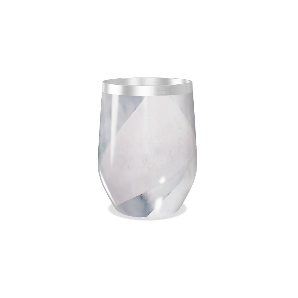 Copo Térmico Slim - Mármore Branco Aço Inox