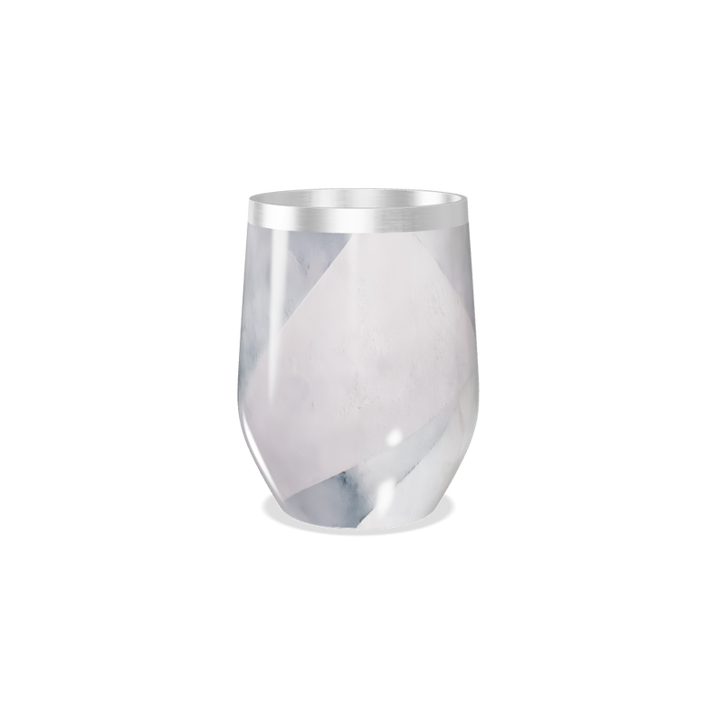 Copo Térmico Slim - Mármore Branco Aço Inox