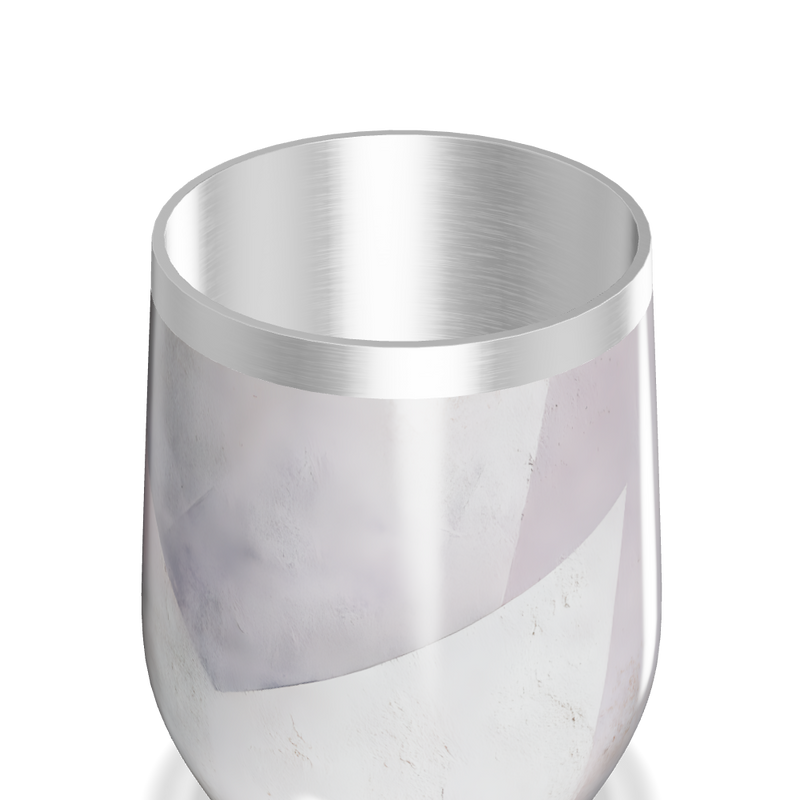 Copo Térmico Slim - Mármore Branco Aço Inox