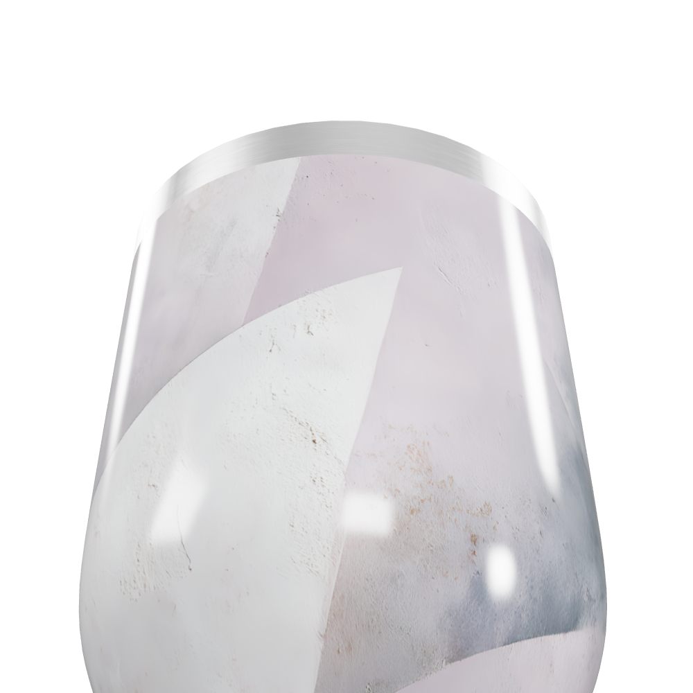 Copo Térmico Slim - Mármore Branco Aço Inox