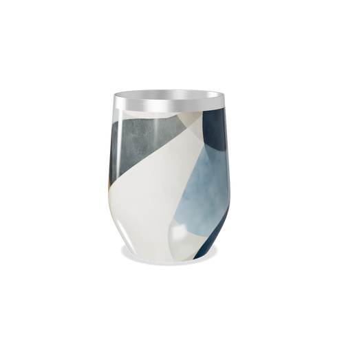 Copo Térmico Slim - Design Abstrato Azul