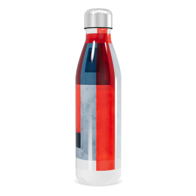 Garrafa Inox Design Geométrico Colorida