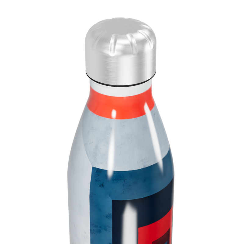Garrafa Inox Design Geométrico Colorida