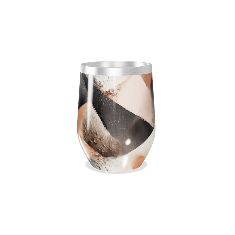 Copo Térmico Slim - Inox com Estampa Geométrica