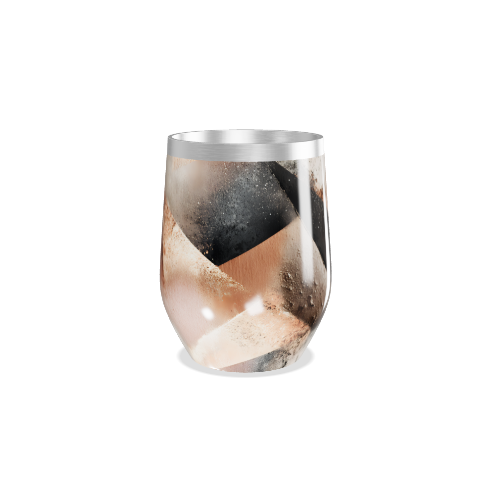 Copo Térmico Slim - Inox com Estampa Geométrica