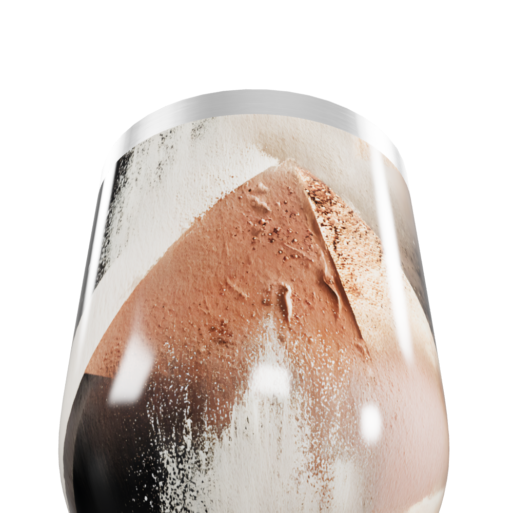 Copo Térmico Slim - Inox com Estampa Geométrica