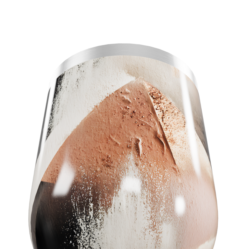 Copo Térmico Slim - Inox com Estampa Geométrica