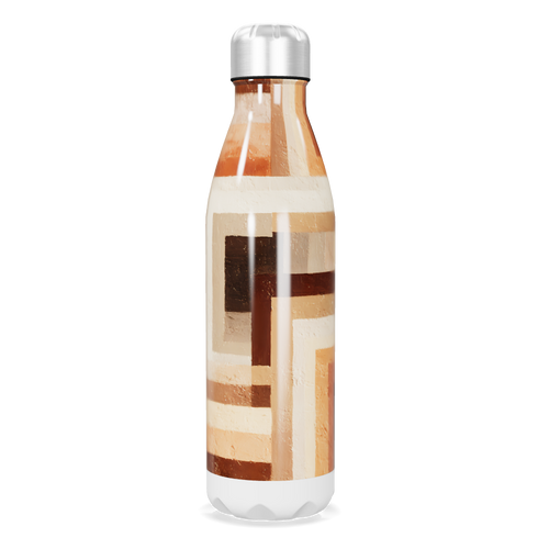 Garrafa Inox - Estampa Geométrica Colorida