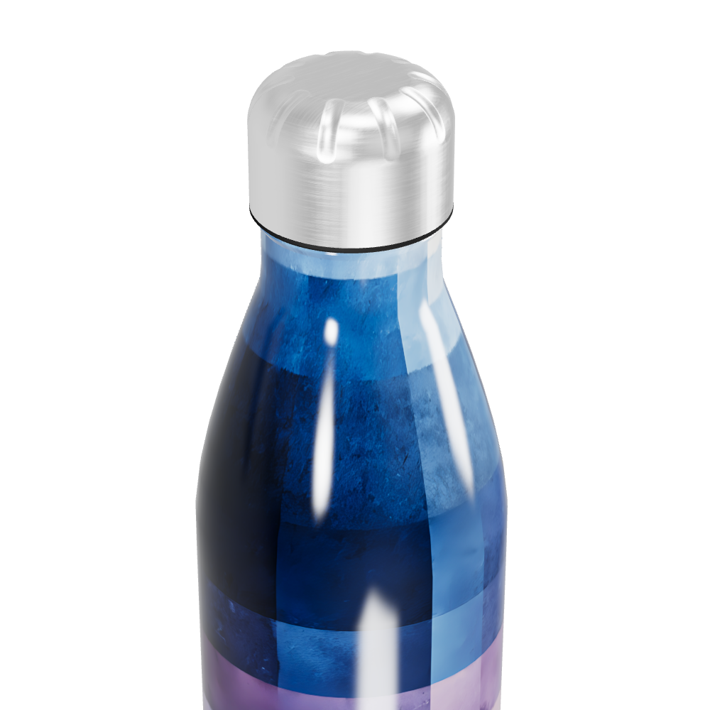 Garrafa Inox - Estampa Azul e Roxa