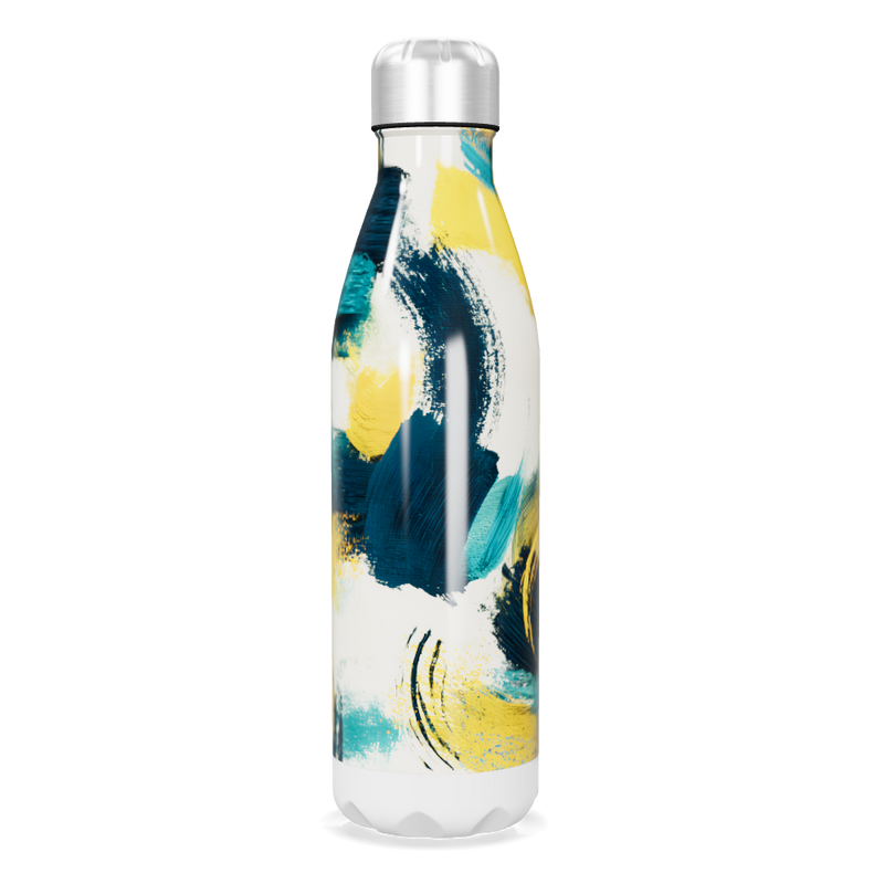 Garrafa Inox - Estampa Abstrata Colorida