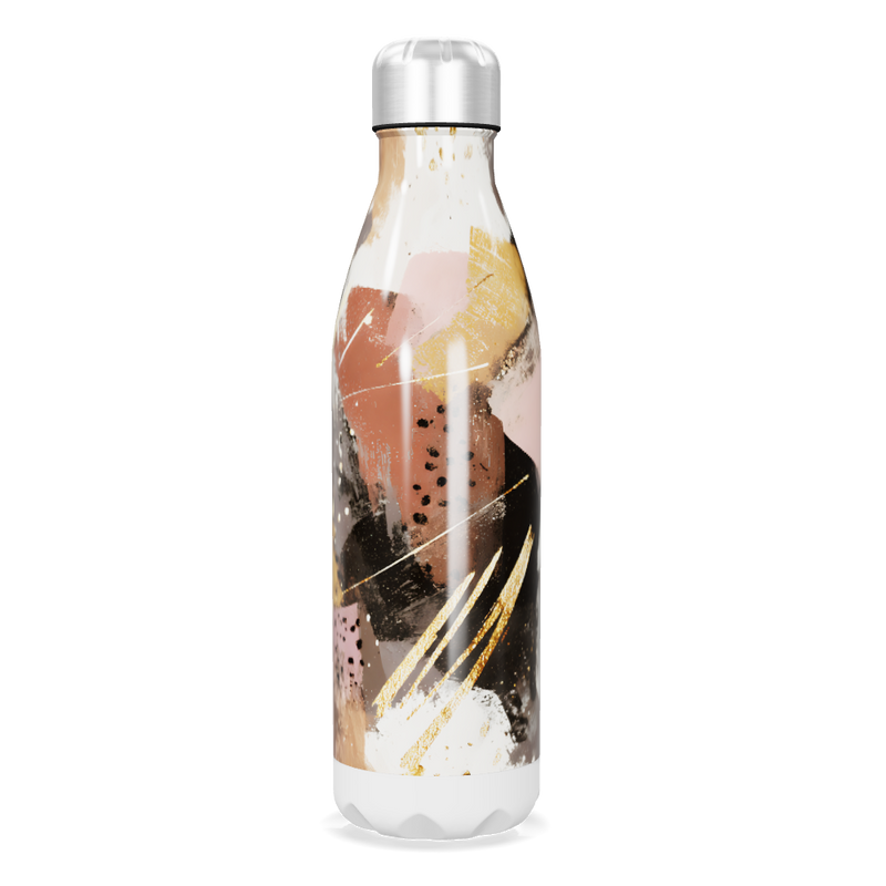 Garrafa Inox - Estampa Abstrata Colorida