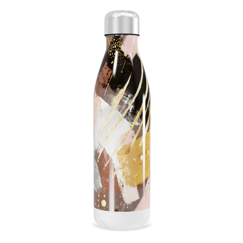 Garrafa Inox - Estampa Abstrata Colorida