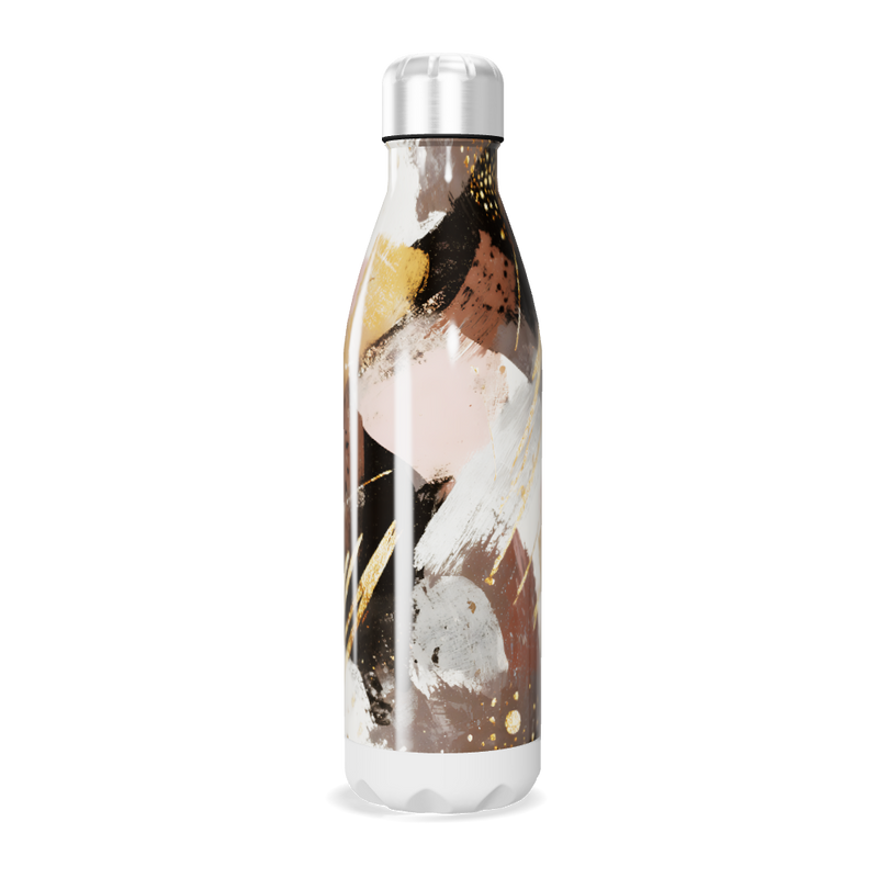 Garrafa Inox - Estampa Abstrata Colorida