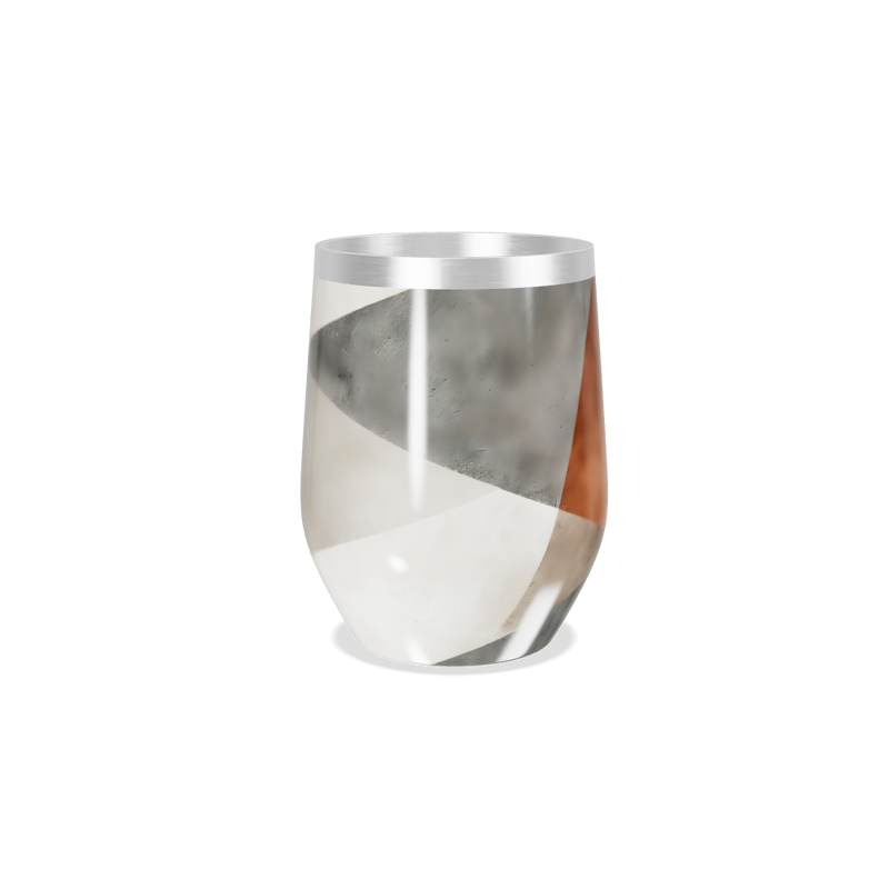 Copo Térmico Slim - Mármore Marrom e Cinza