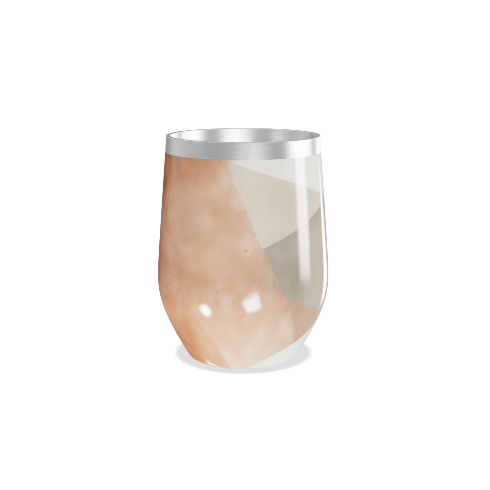 Copo Térmico Slim - Mármore Marrom e Cinza