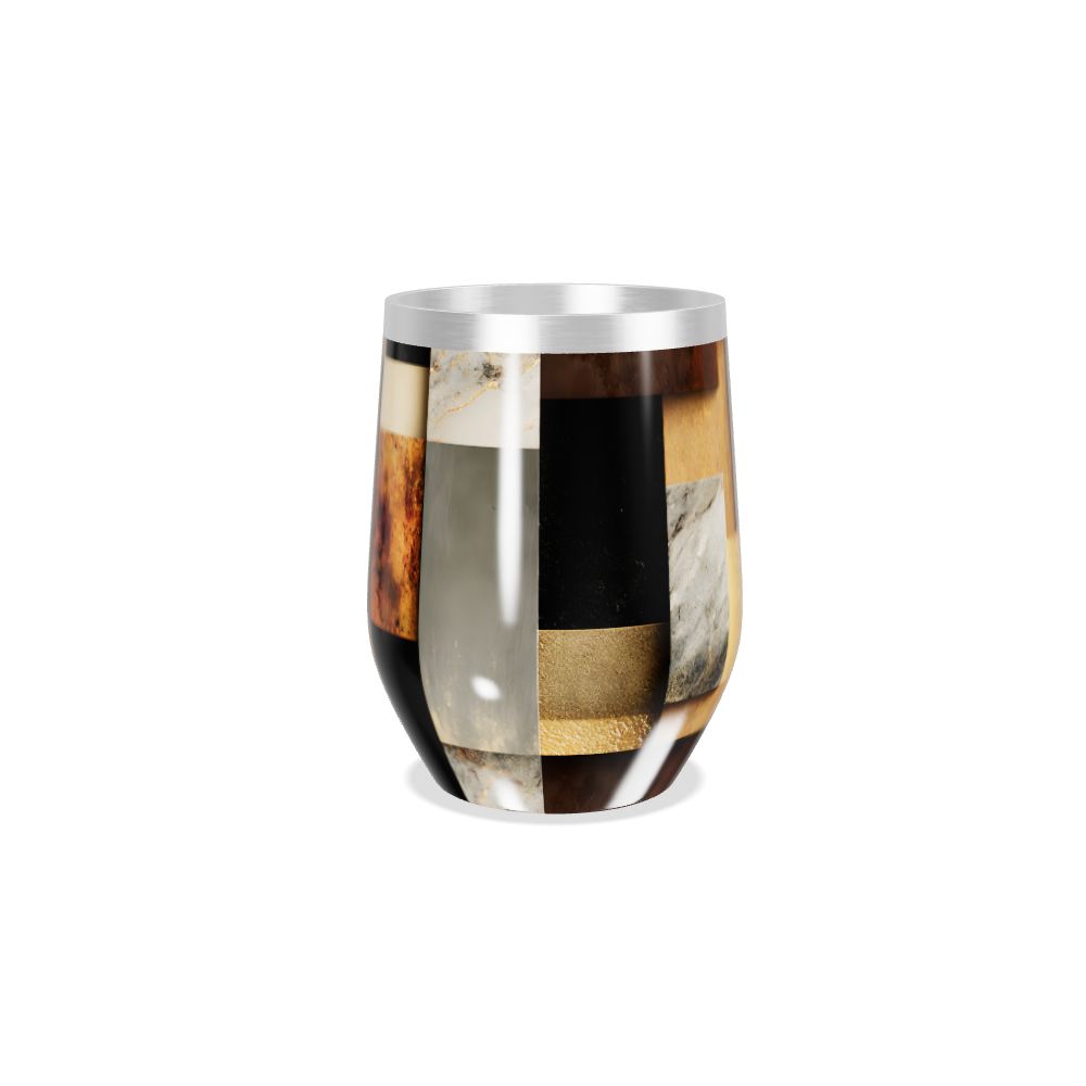 Copo Térmico Slim - Estampa Geométrica Colorida