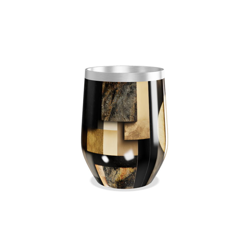 Copo Térmico Slim - Estampa Geométrica Colorida