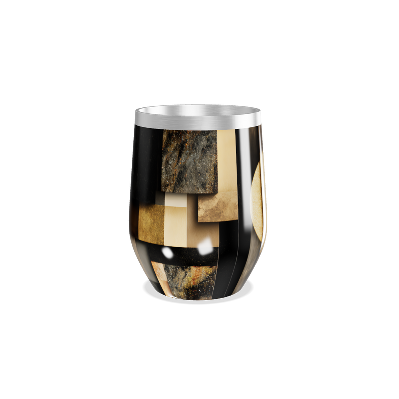 Copo Térmico Slim - Estampa Geométrica Colorida