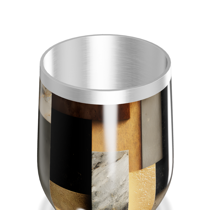 Copo Térmico Slim - Estampa Geométrica Colorida