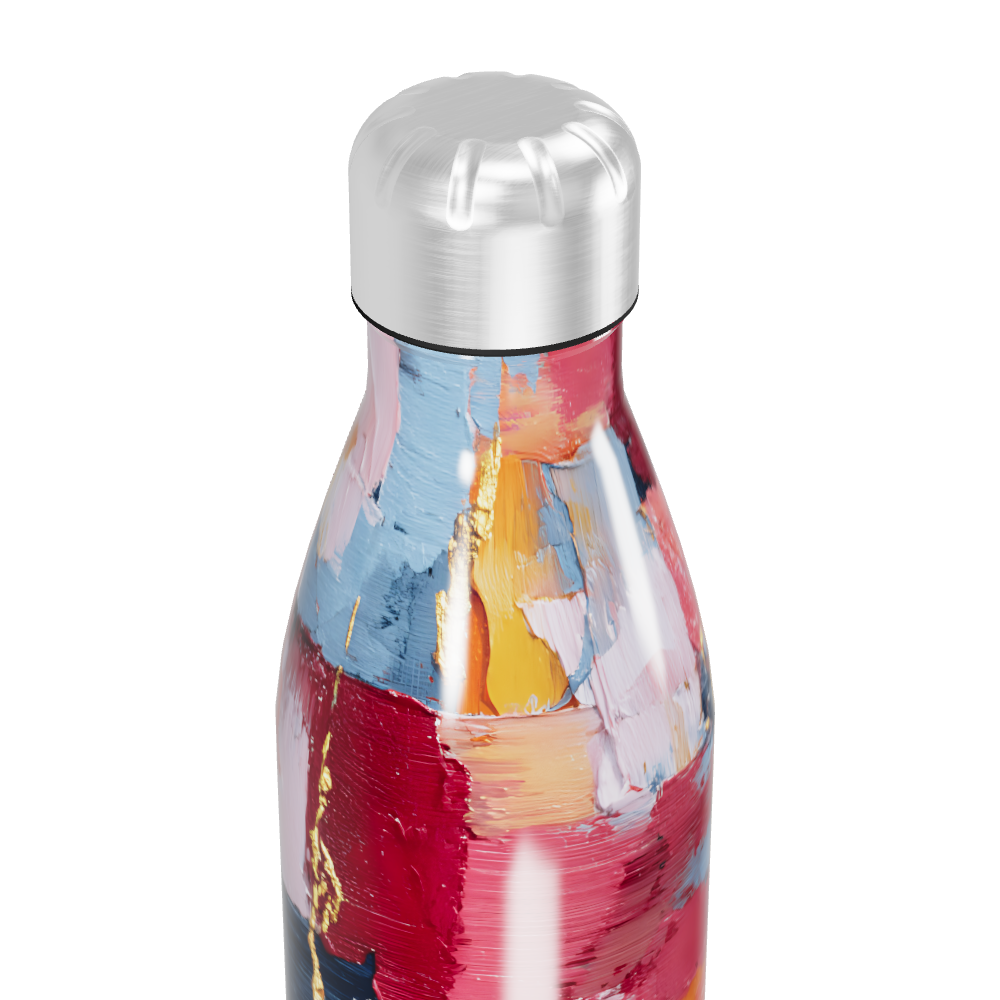 Garrafa Inox Estampada Colorida 500ml