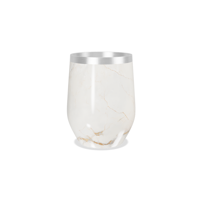 Copo Térmico Slim - Mármore Branco Aço Inox