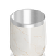 Copo Térmico Slim - Mármore Branco Aço Inox
