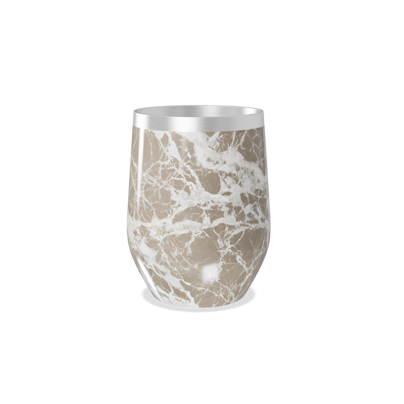 Copo Térmico Slim - Mármore Bege Inox