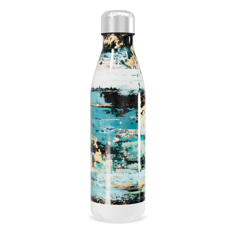 Garrafa Inox - Azul Estampada 500ml