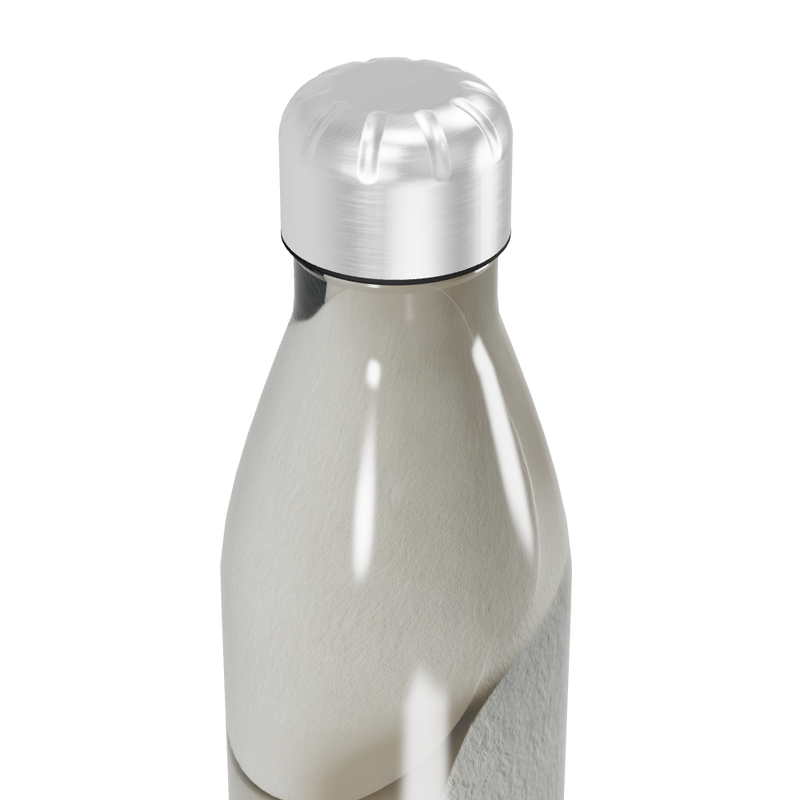 Garrafa Inox Estampada - Bege e Cinza