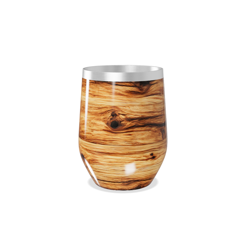 Copo Térmico Slim - Estampa Madeira Aço Inox