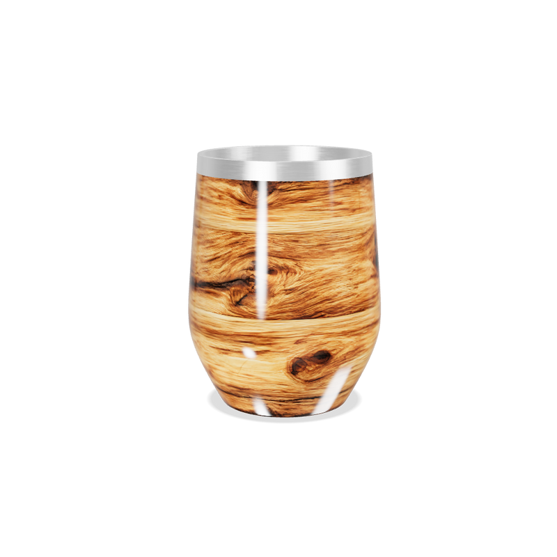 Copo Térmico Slim - Estampa Madeira Aço Inox