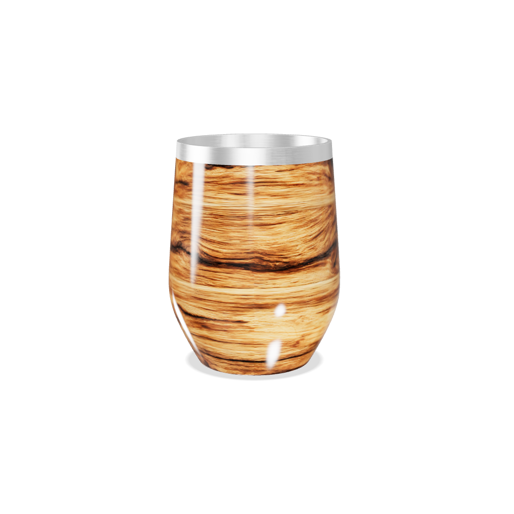 Copo Térmico Slim - Estampa Madeira Aço Inox