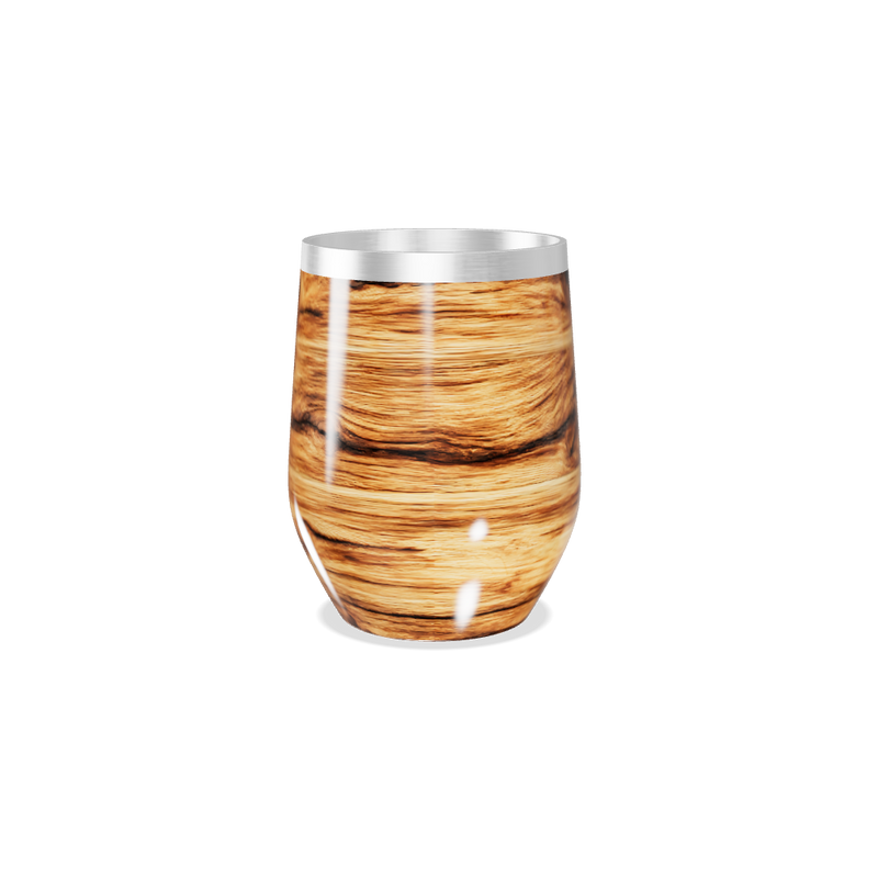 Copo Térmico Slim - Estampa Madeira Aço Inox