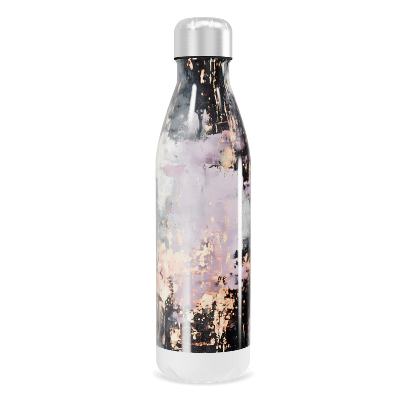 Garrafa Inox - Estampa Abstrata Multicolorida