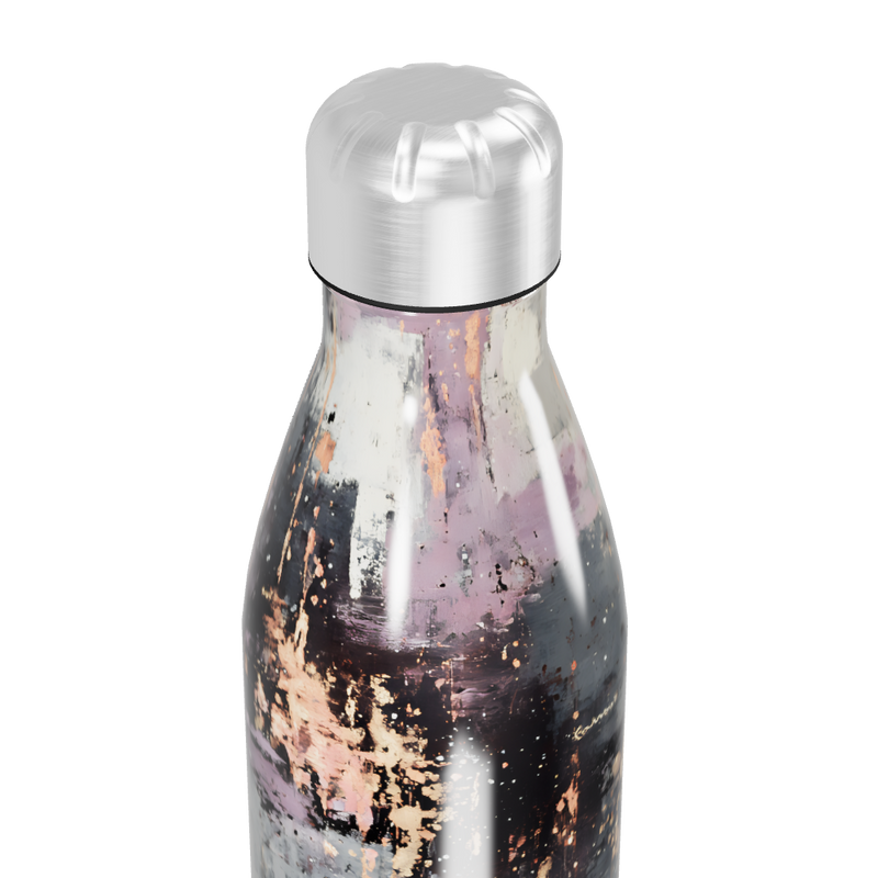 Garrafa Inox - Estampa Abstrata Multicolorida