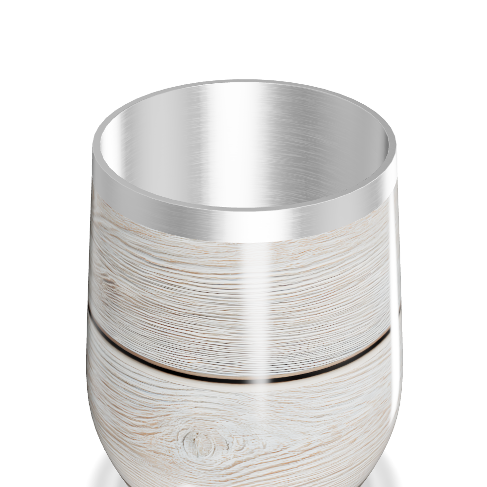 Copo Térmico Slim - Madeira Branca Aço Inox