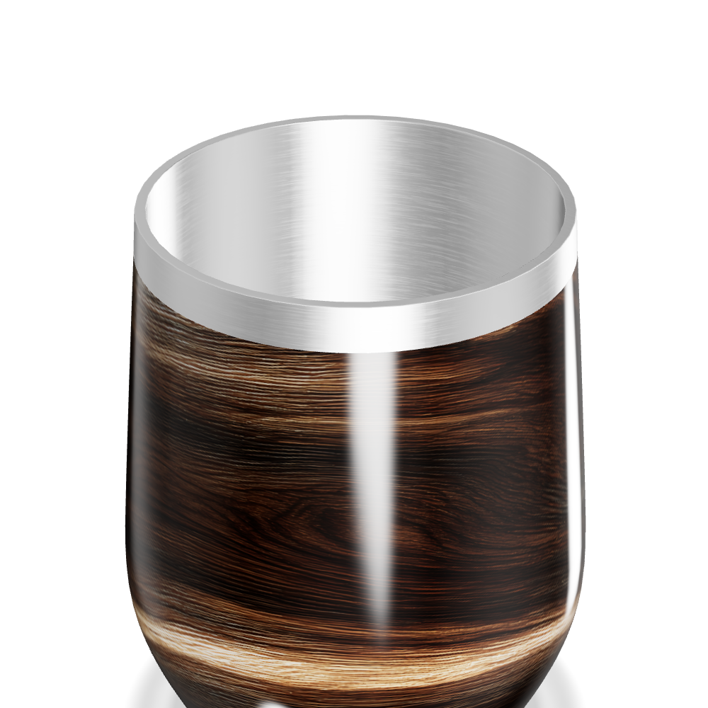 Copo Térmico Slim - Madeira Aço Inox