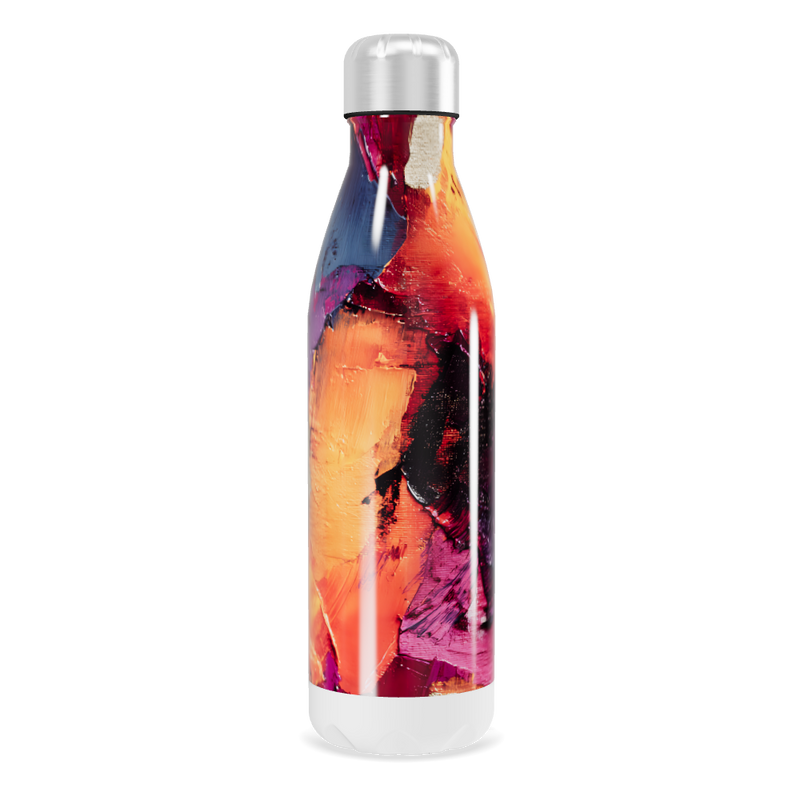 Garrafa Inox - Estampa Abstrata Colorida