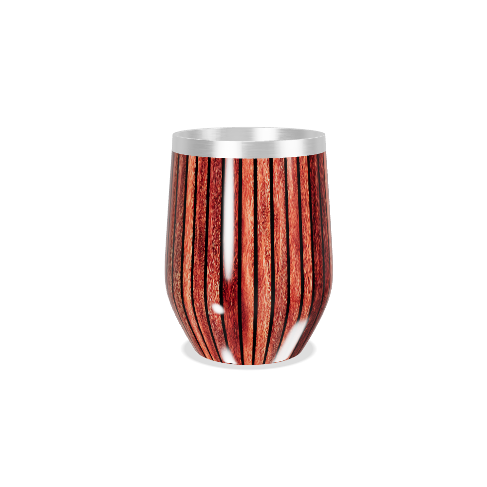 Copo Térmico Slim - Estampa Madeira Listrada